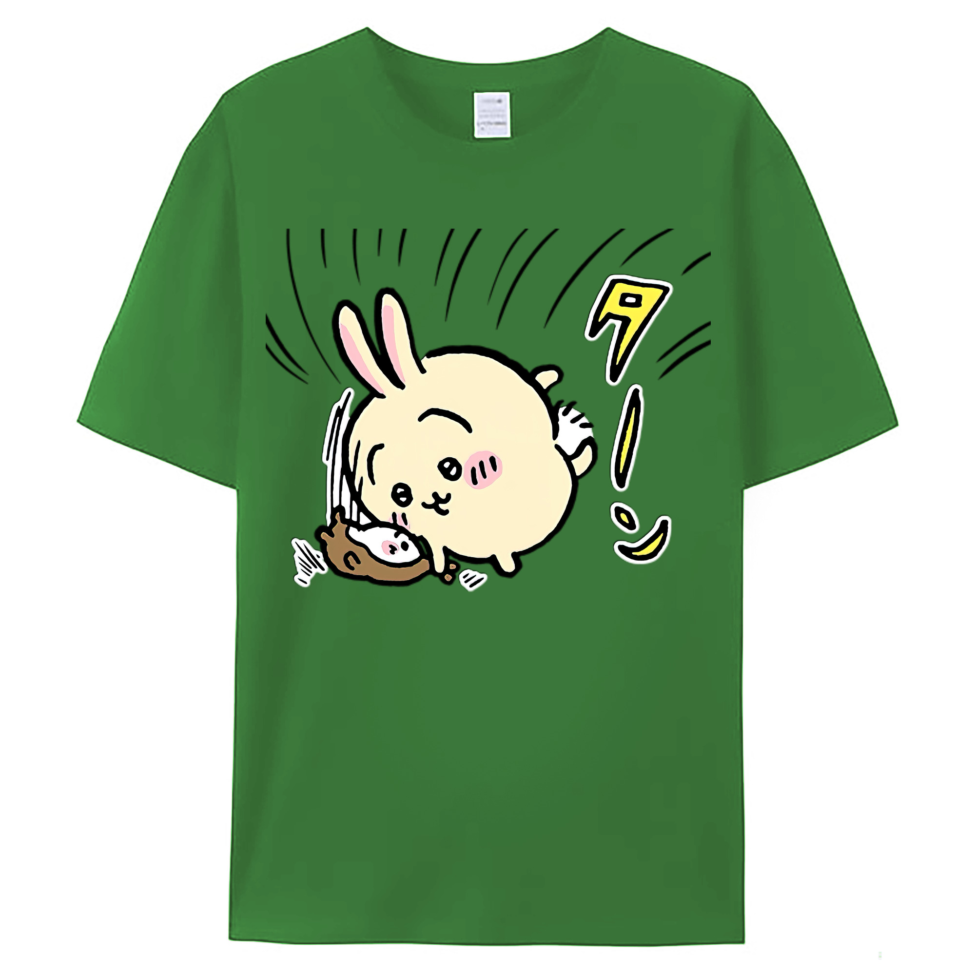 （画像用） ちいかわ うさぎ Chii-kawa usagi レディースカジュアルプリントTシャツ（綿100％）